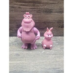 1985 WOOLY WHAT'S-IT & Fob Figure Teddy Ruxpin Vintage Alchemy